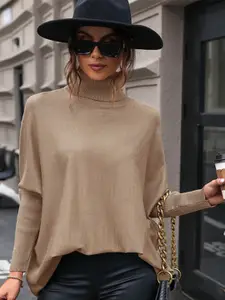 StyleCast Women Khaki Pullover