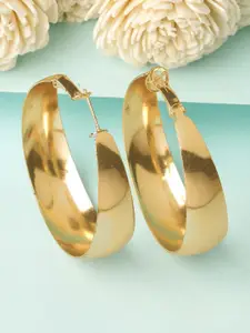 Bohey by KARATCART Gold-Plated Hoop Earrings