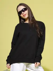 9shines Label Women Black Sweatshirt