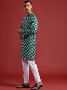 Anouk Pure Cotton Geometric Print Straight Kurta