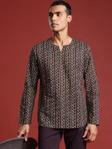 Anouk Men Printed Pure Cotton Short Kurta