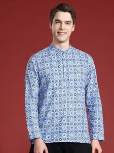 Anouk Pure Cotton Printed Mandarin Collar Kurta