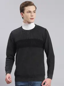 Monte Carlo Self Design Cotton Pullover Sweater