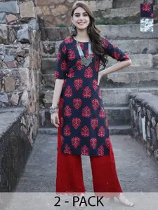 7Threads Selection Of 2 Ethnic Motifs Printed Kurta