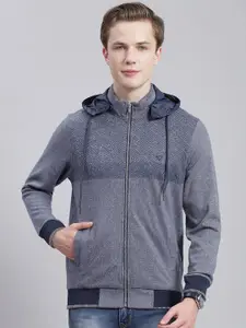 Monte Carlo Cotton Hooded Front-Open Sweatshirt