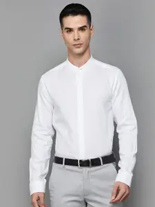 CODE by Lifestyle Band Collar Cotton Formal Shirt