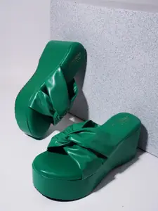 THE WHITE POLE Open Toe Platform Heels