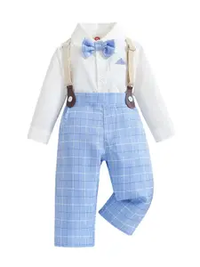 StyleCast Infant Boys Shirt with Trousers And Suspenders