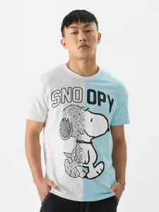 The Souled Store Snoopy Printed Pure Cotton T-shirt