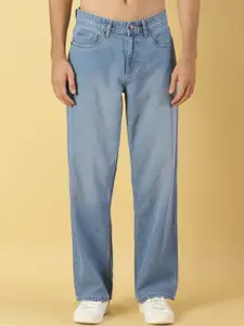 Thomas Scott Men Comfort Relaxed Fit Clean Look Light Fade Cotton Baggy Jeans