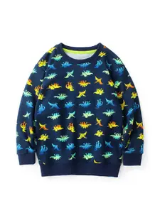StyleCast Boys Navy Blue Printed Sweatshirt