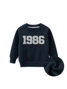 StyleCast Boys Navy Blue Printed Sweatshirt