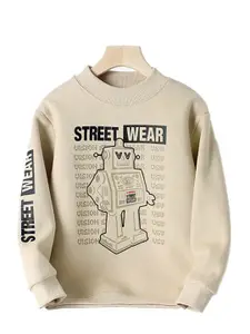 StyleCast Boys Beige Printed Sweatshirt
