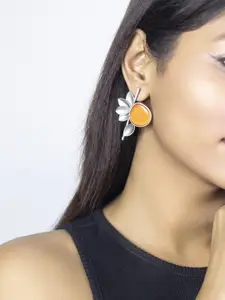 Binnis Wardrobe Silver-Plated German Silver Contemporary Drop Earrings