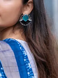 Binnis Wardrobe Silver-Plated Beaded Studs Earrings