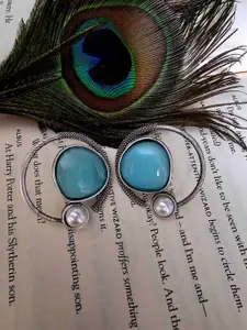 Binnis Wardrobe Silver-Plated Artificial Beads Studs Earrings