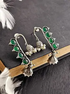 Binnis Wardrobe Silver-Plated Artificial Beads Contemporary Drop Earrings