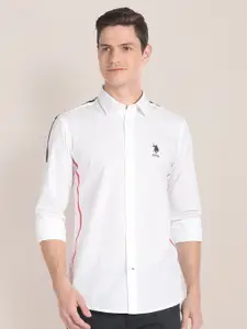 U.S. Polo Assn. Spread Collar Pure Cotton Casual Shirt