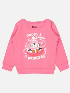 Bodycare Kids Girls Graphic Printed Fleece Pullover