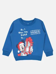 Bodycare Kids Boys Mickey Mouse Printed Fleece Sweatshirt