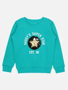 Bodycare Kids Boys Typography Printed Fleece Sweatshirt
