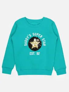 Bodycare Kids Boys Typography Printed Pullover Fleece Sweatshirt