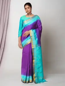 Unnati Silks Ombre Dyed Handloom Mangalagiri Saree