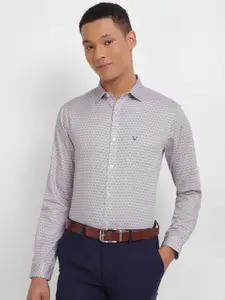 Allen Solly Slim Fit Geometric Printed Pure Cotton Formal Shirt