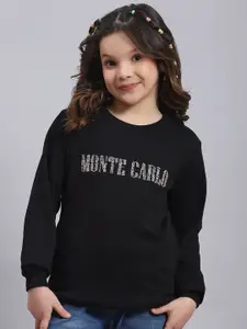 Monte Carlo Girls Typography Embellished Sweatshirt
