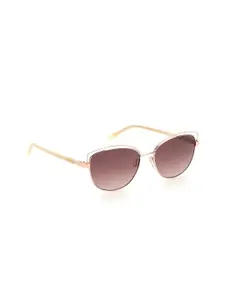 pierre cardin Women Cateye Sunglasses with Polarised Lens 202702DDB56HA-Gold