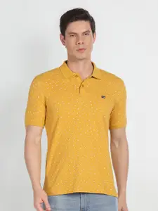 Arrow Sport Conversational Printed Polo Collar Pure Cotton T-shirt
