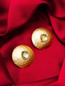 aadita Gold-Plated Stone Studded Studs Earrings