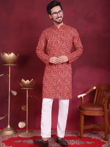 Jompers Ethnic Motifs Printed Kurta With Trouser