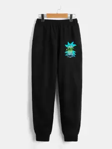 StyleCast Boys Black Rick and Morty Printed Original Fit Joggers