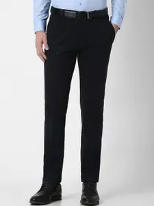 Peter England Men Slim Fit Mid-Rise Formal Trouser