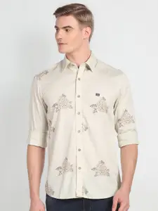 Arrow Sport Slim Fit Floral Printed Pure Cotton Casual Shirt