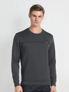 Arrow New York Round Neck Long Sleeved Pullover Sweatshirt