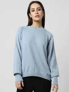 Van Heusen Woman Round Neck Long Sleeves Cotton Pullover Sweater