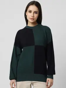Van Heusen Woman Colourblocked Pullover Sweater