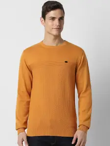 Peter England Casuals Ribbed Pure Cotton Pullover Sweater