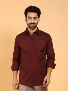 BLUEBIRD Classic Spread Collar Satin Formal Shirt