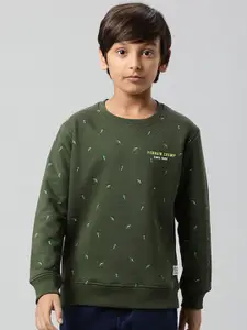 Indian Terrain Boys Green Sweatshirt