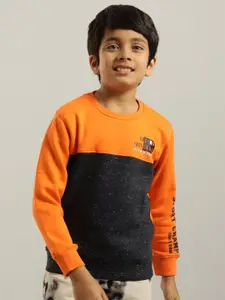 Indian Terrain Boys Orange Sweatshirt