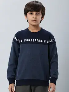 Indian Terrain Boys Typography Printed Pullover