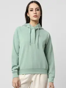 Van Heusen Woman Women Green Hooded Sweatshirt