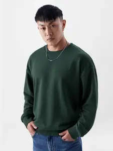 The Souled Store Men Green Sweatshirt