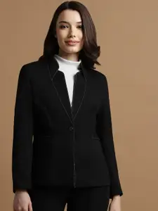 Allen Solly Woman Single Breasted Notched Lapel Collar Slim Fit Blazer