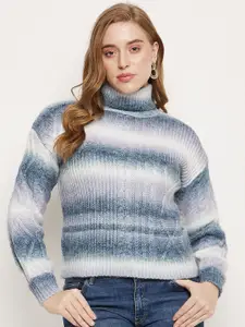Madame Cable Knit Turtle Neck Acrylic Pullover