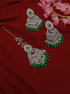 AASHISH IMITATION Green Drop Earrings