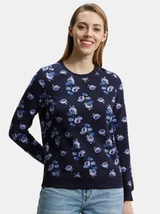 Jockey Floral Printed Cotton Sweatshirt